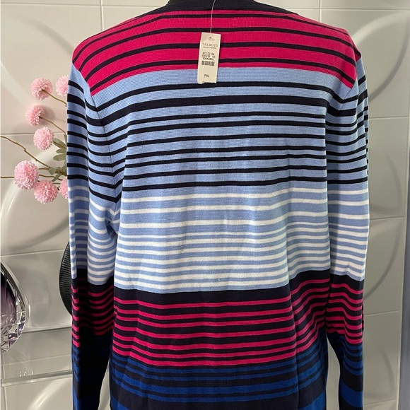 Talbots Women's Crew Neck Striped Sweater Size  XL Petite NWT - Picture 6 of 7